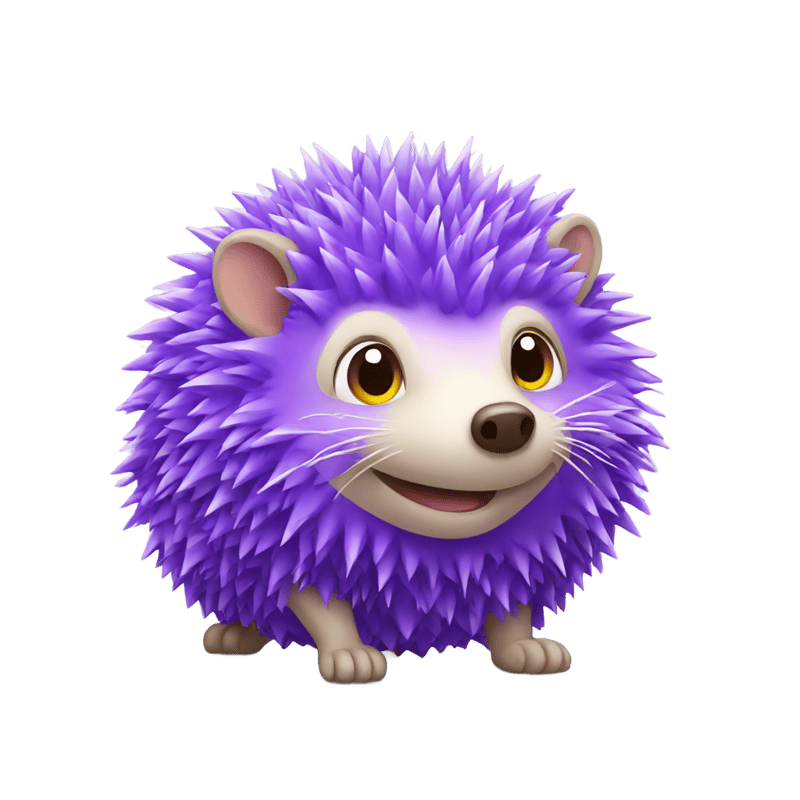 purple hedgehog