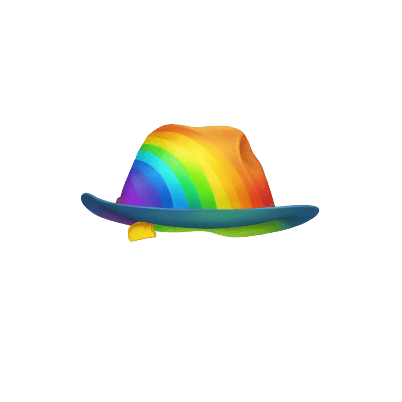 Rainbow hat