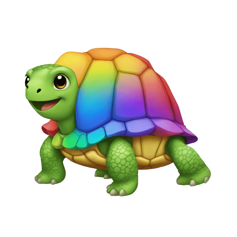 Rainbow turtle