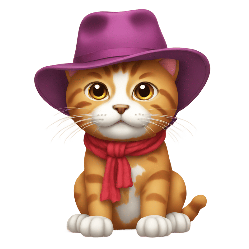 redcat with hat