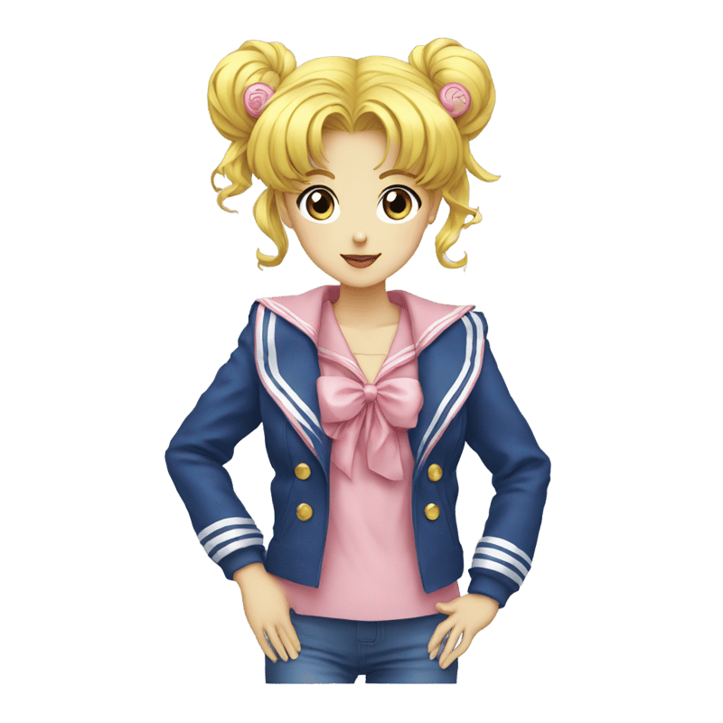 Sailor moon in regular clothes