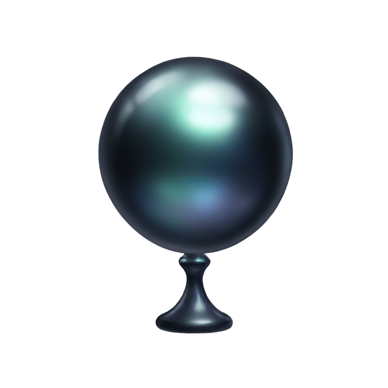 shiny black pearl