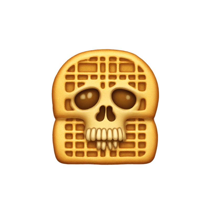 skull with waffle