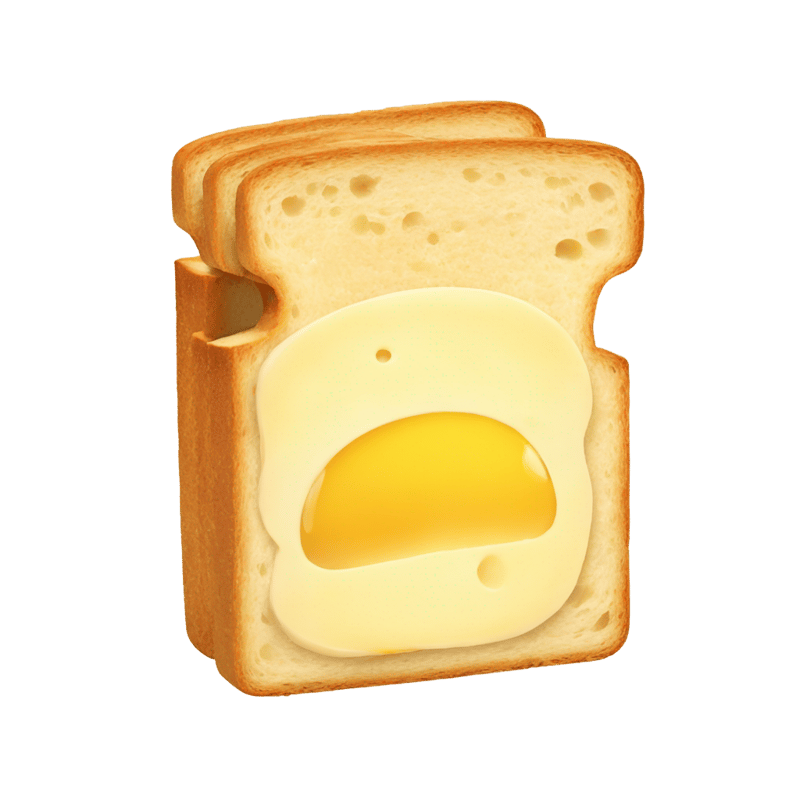 Sliced  bread egg cheese, sliced bread