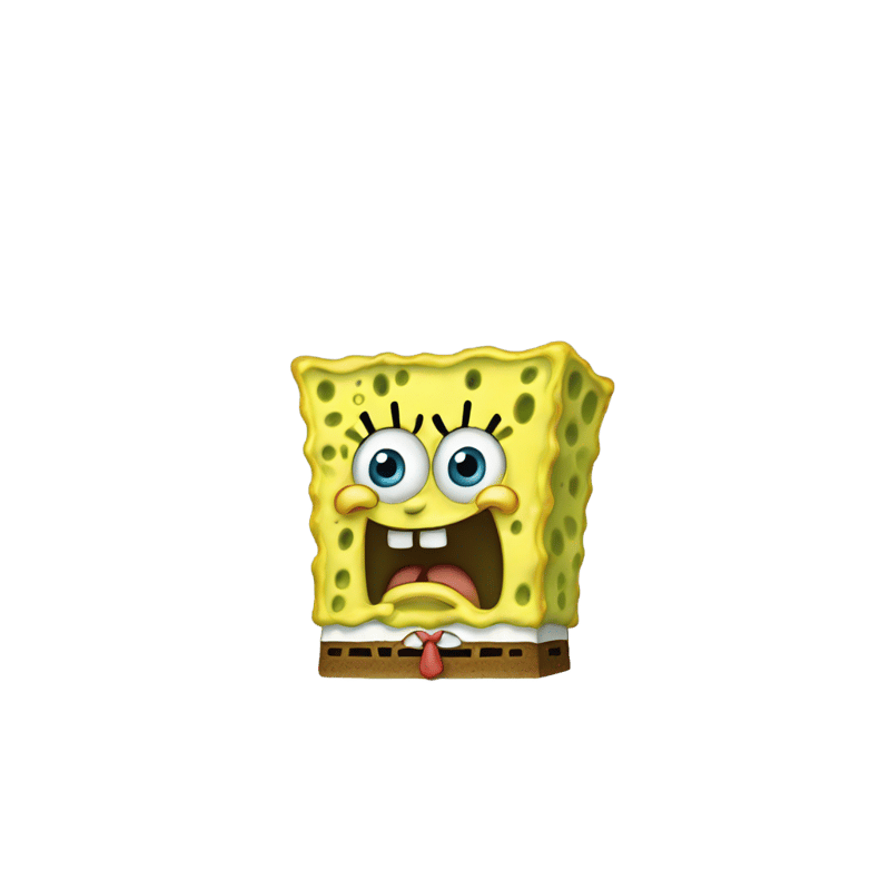 SpongeBob crying