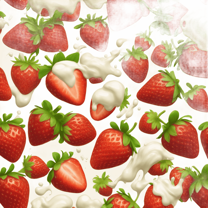 Strawberries with cream