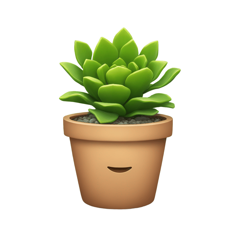 Succulent plant in a pot