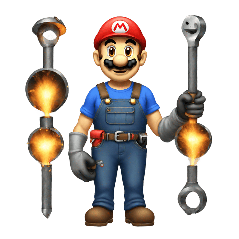 super mario welding