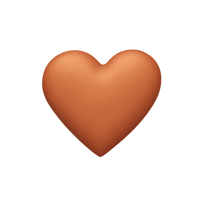 Terracotta heart