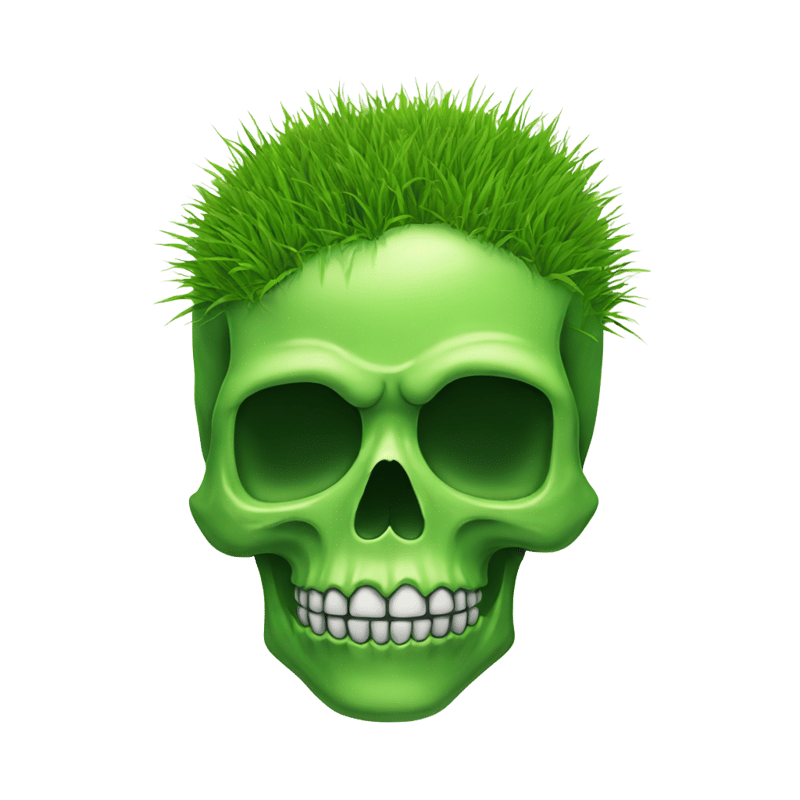 The Grass green Skull