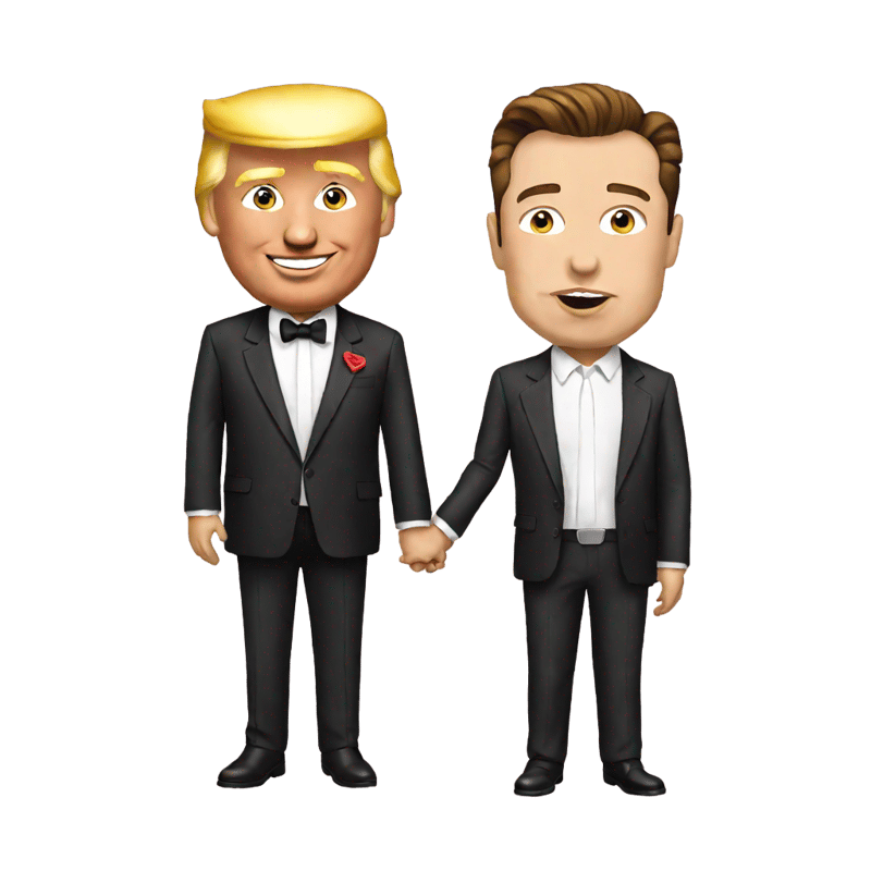 Trump and Elon Musk in love