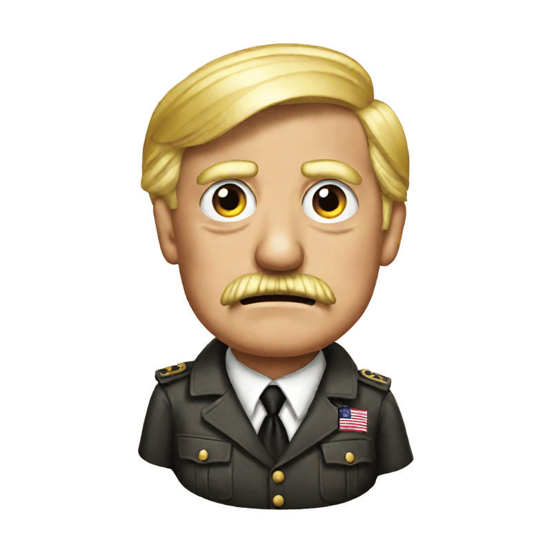 Trump dressed as hitler