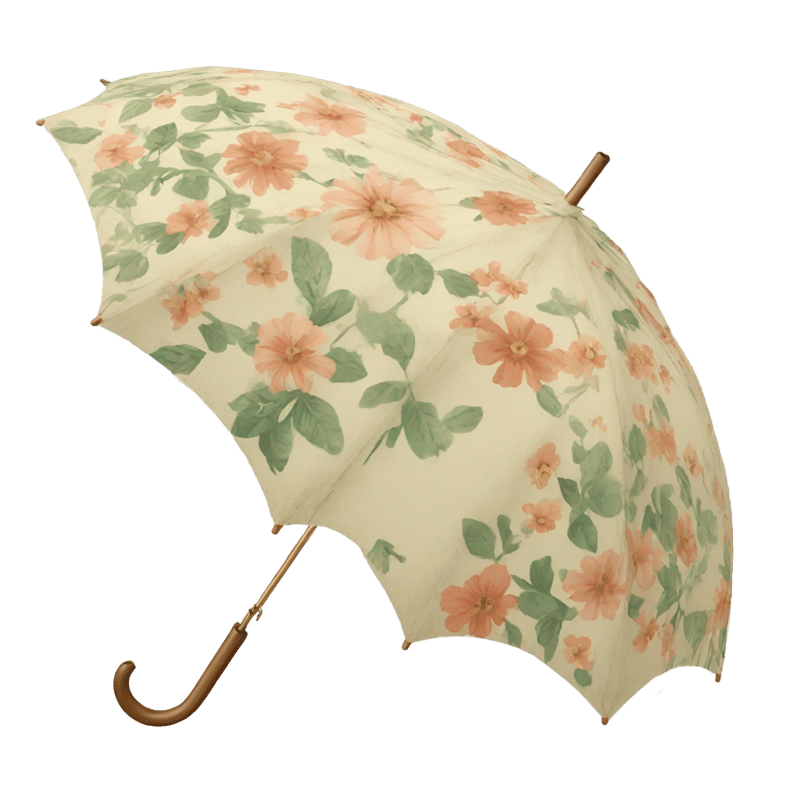 vintage floral umbrella