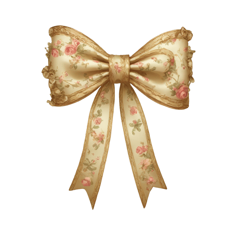 vintage rococo bow