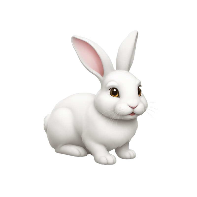 white bunny