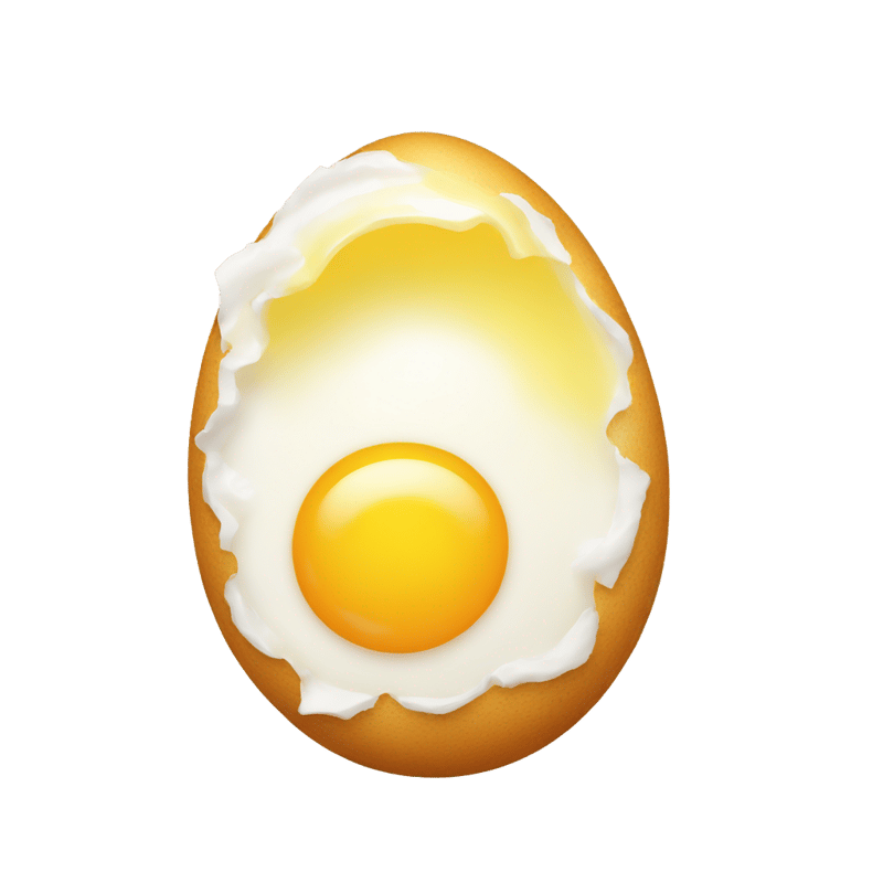 Yummy cracked egg