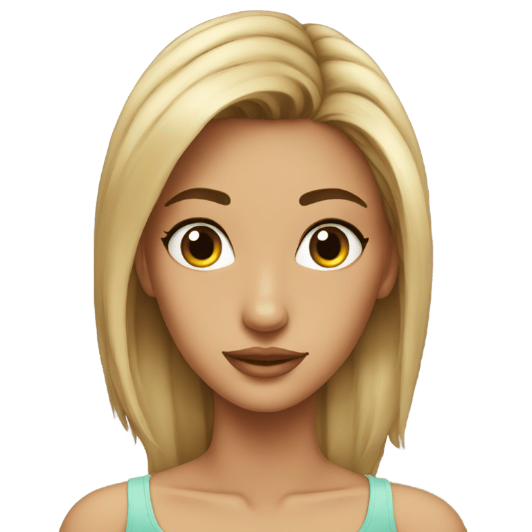 genmoji: hot girl with small top