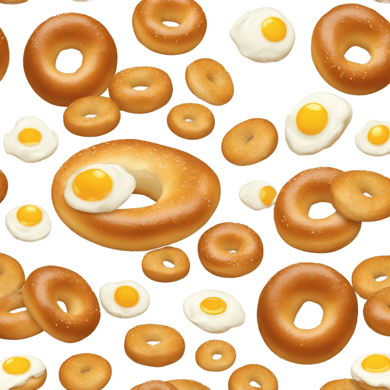 絵文字：Bagel with egg