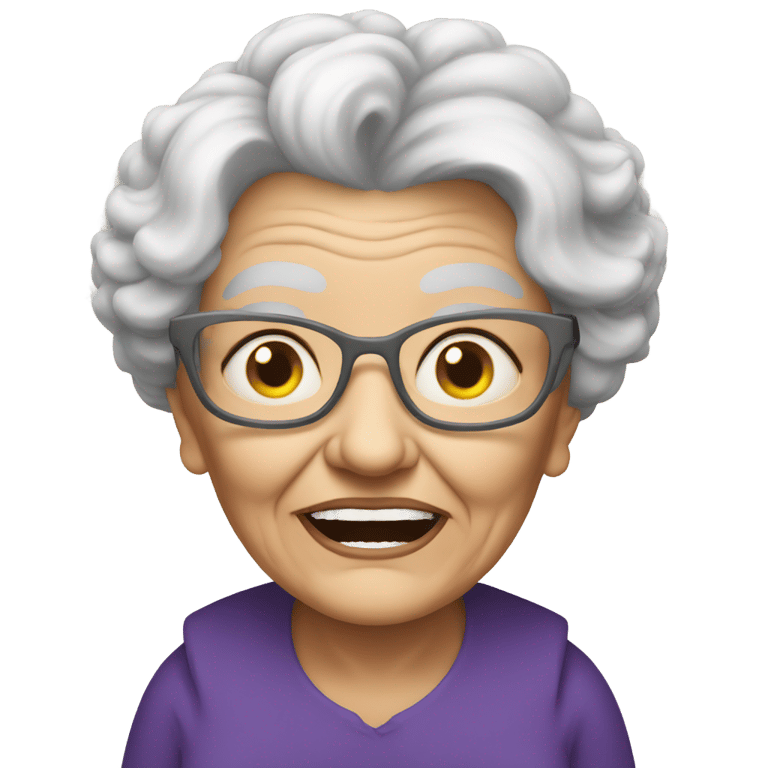 genmoji: super evil grandma