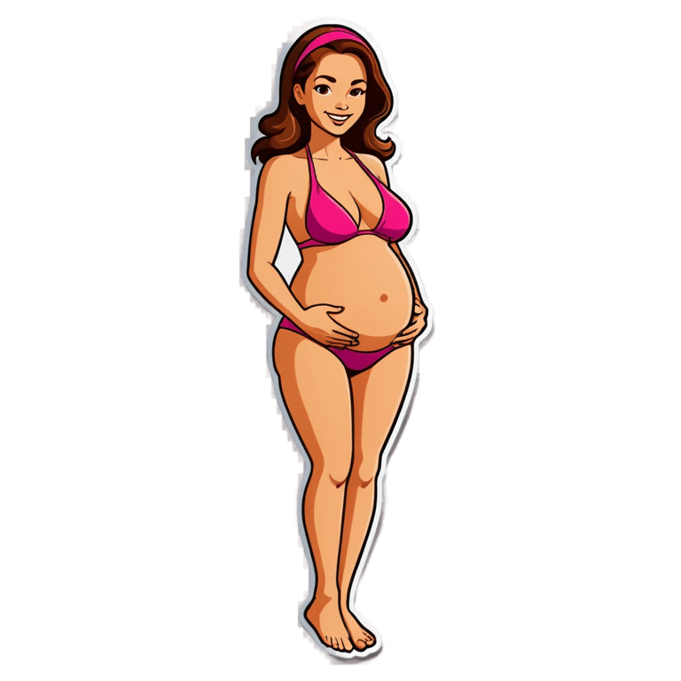 genmoji：孕妇穿比基尼