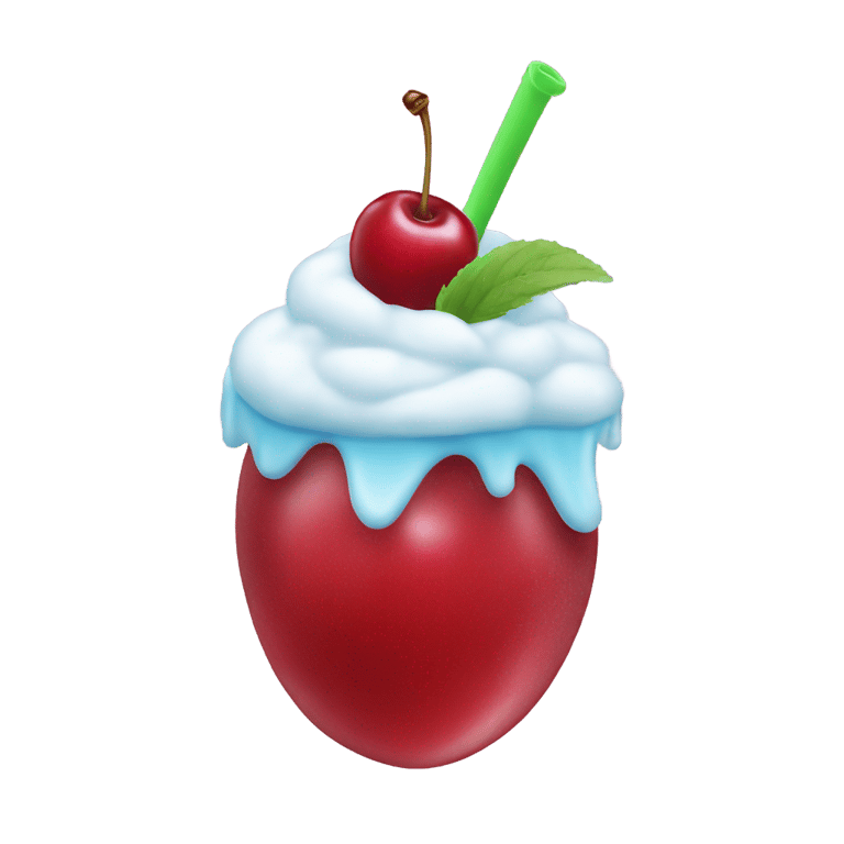 genmoji: Frozen cherry icee