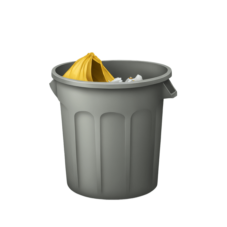 絵文字：A open trash