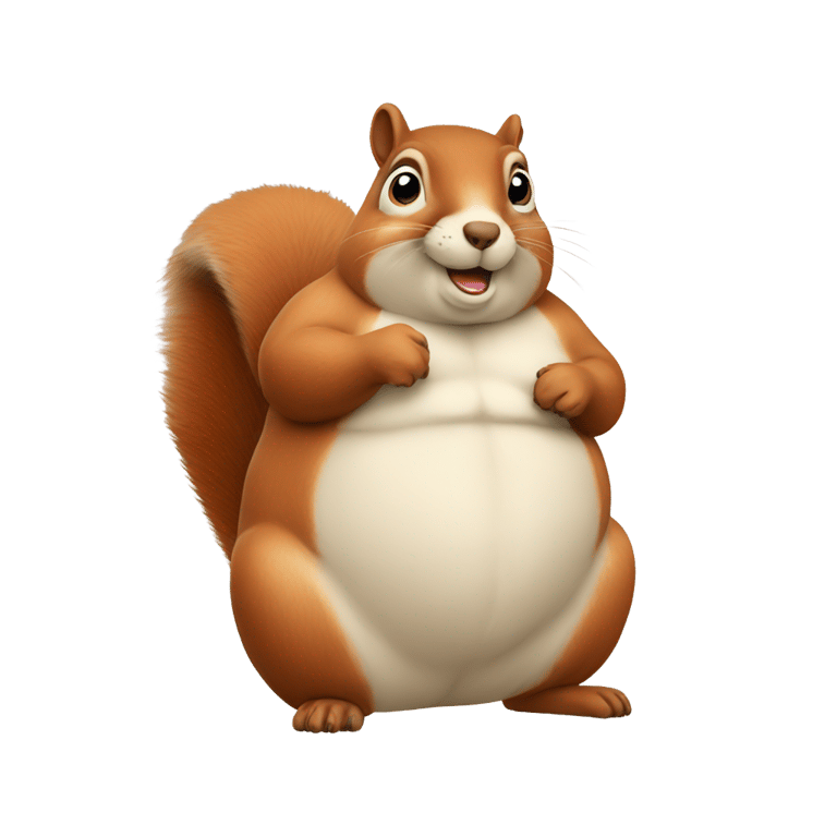 genmoji: Obese squirrel