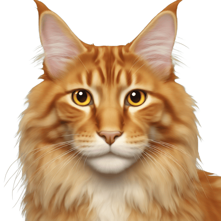 genmoji: orange maine coon