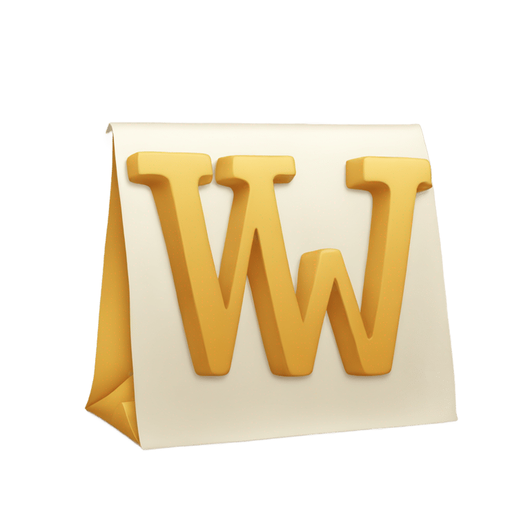 genmoji: Letter "w"