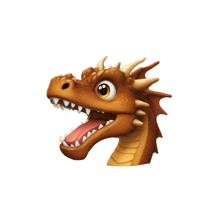 genmoji: Brown dragon