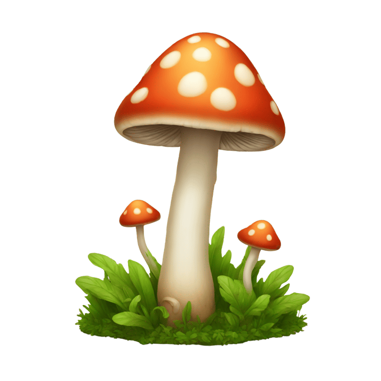 genmoji: Singular mushroom