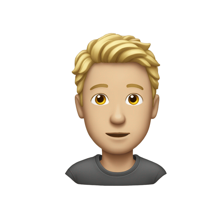 genmoji: white man wearing klit