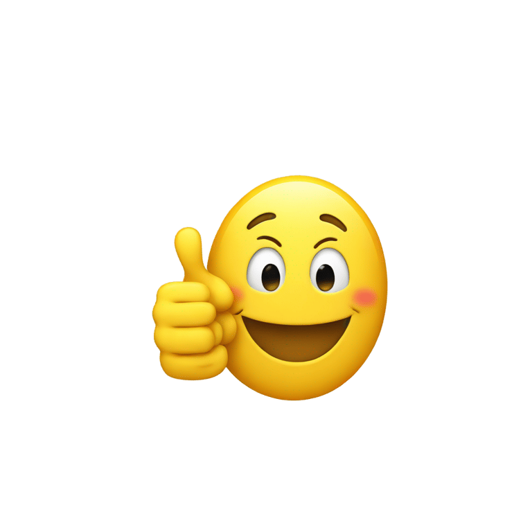 genmoji: Smiley with thumbs up