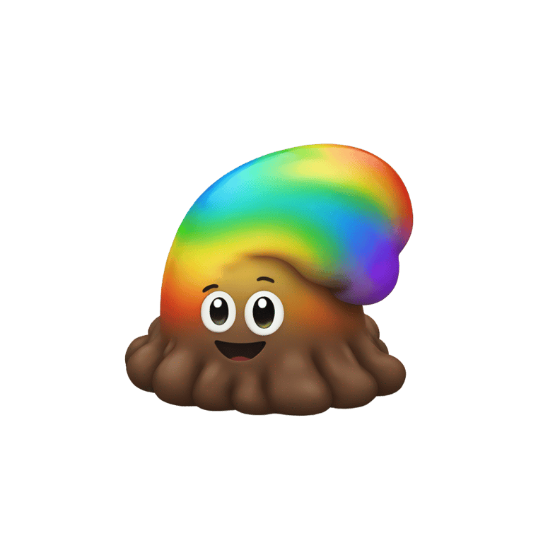 genmoji: rainbow poo