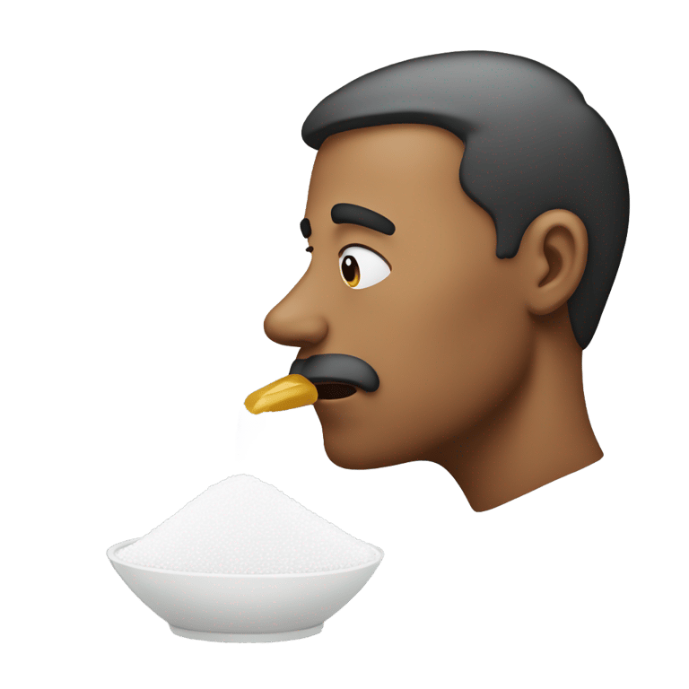 genmoji: A man smelling salt