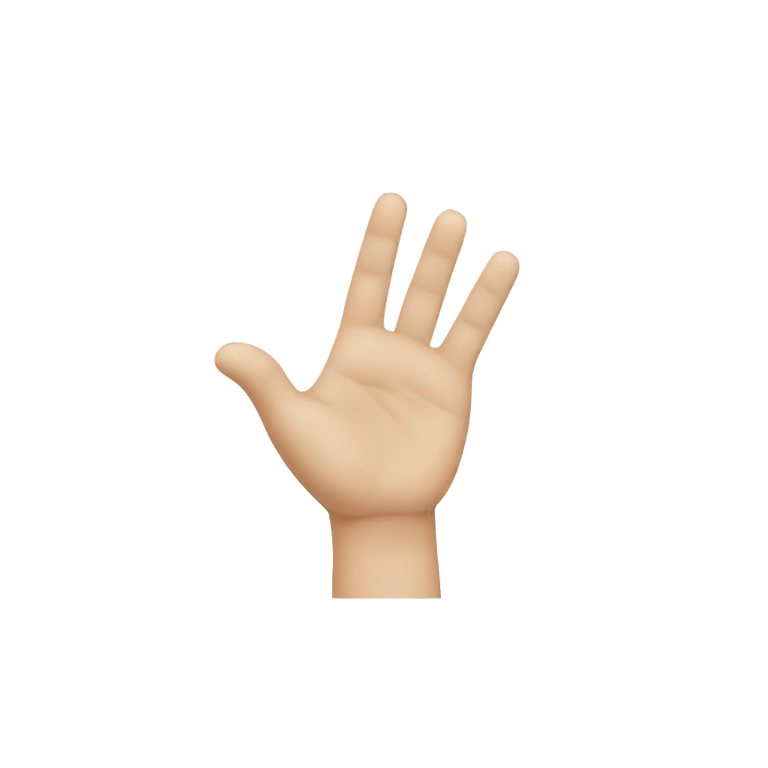 genmoji: quotation hand marks gesture