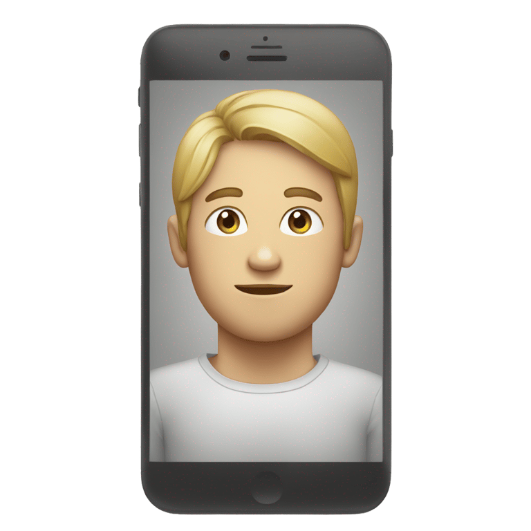 genmoji: An iPhone 16 off In front face