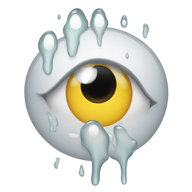 genmoji: Tears Coming out of Eyes