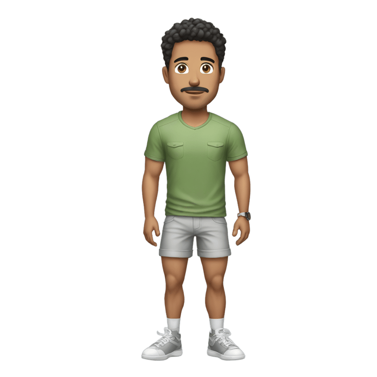 genmoji: pablo soriano wearing shorts