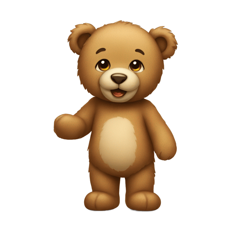 genmoji: An affectionate teddy bear