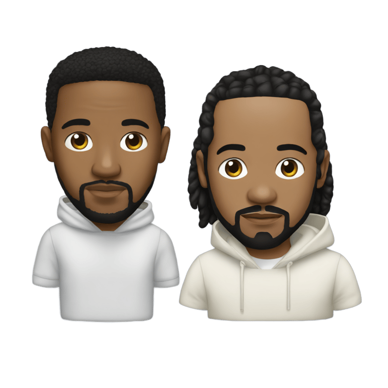 genmoji: kendrick lamar and drake