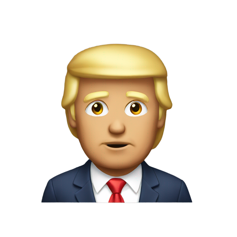 genmoji：Trump saying I'll be back