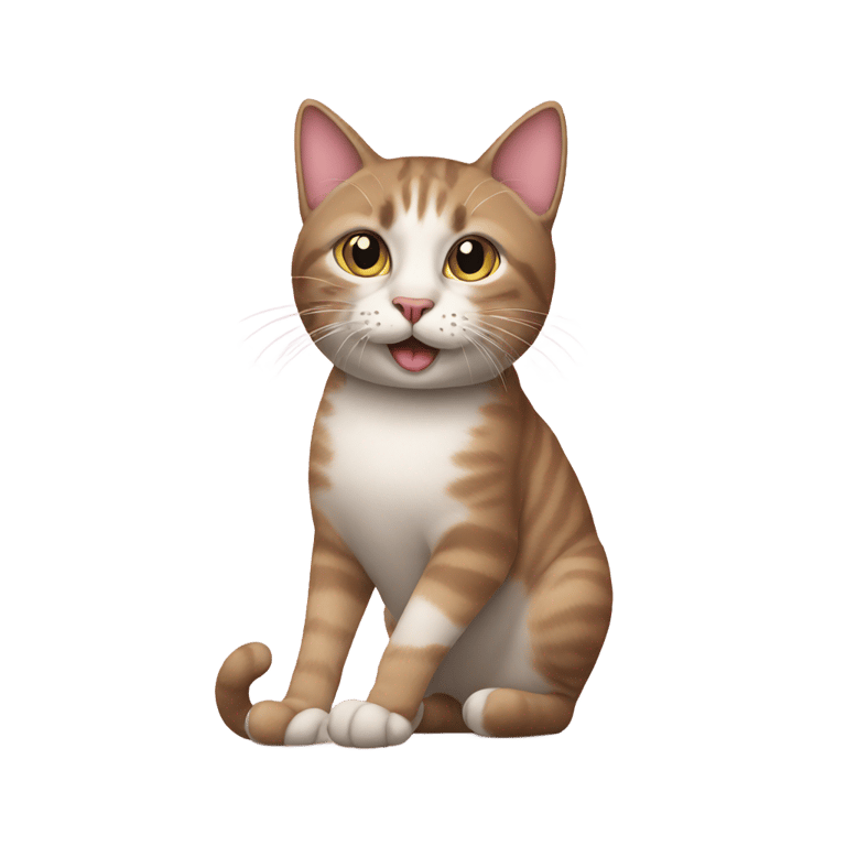 genmoji : Cat wearing high heel shoes