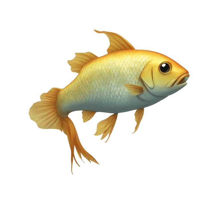 genmoji: fish with human legs