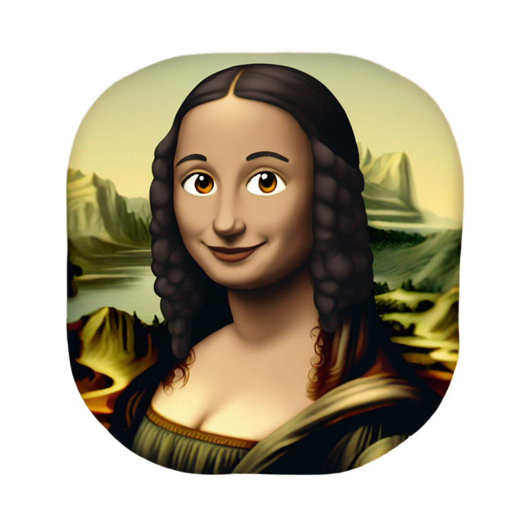 genmoji: Mona Lisa