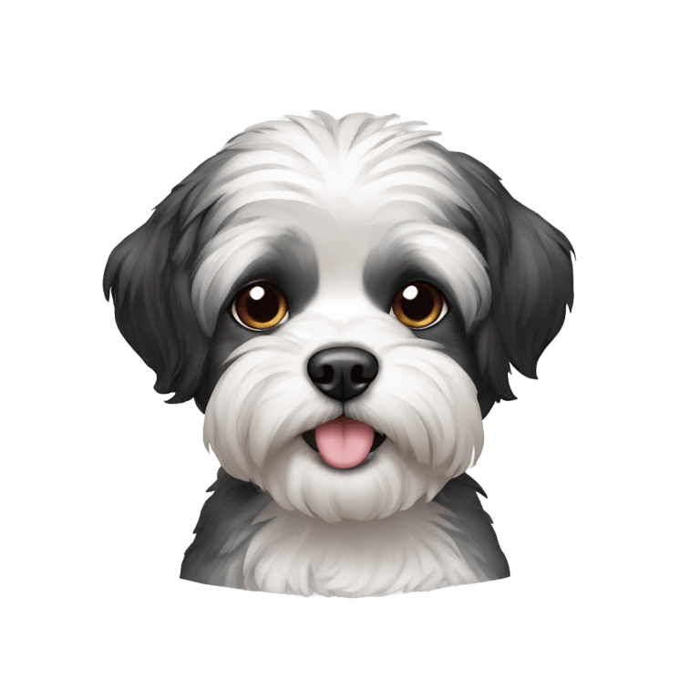 genmoji: crie um cachorro shitzu preto