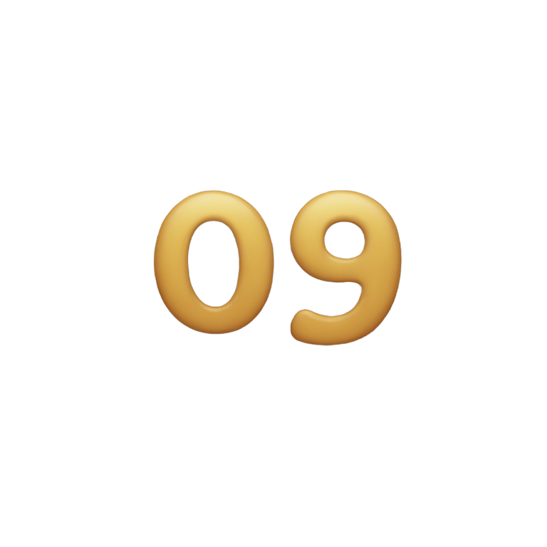 genmoji: Number 5 digit