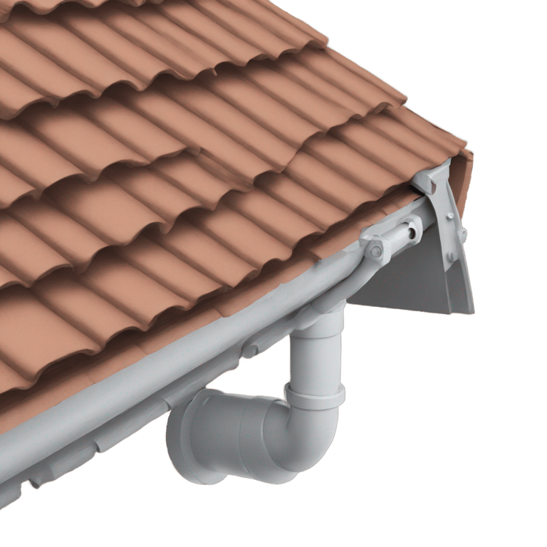 genmoji: Guttering attached to roof