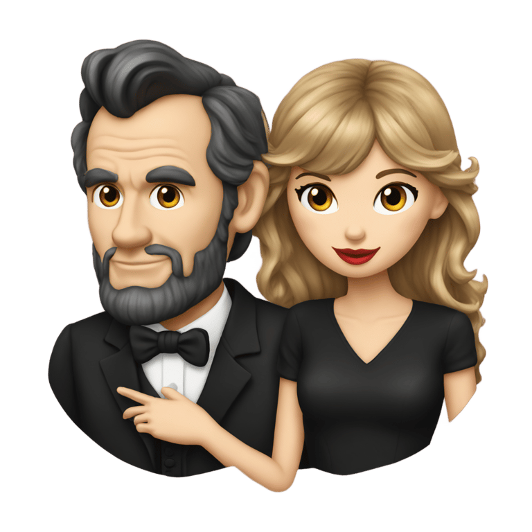 genmoji: Taylor Swift and Abraham Lincoln