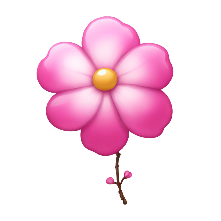 絵文字：ピンクの桜の風船